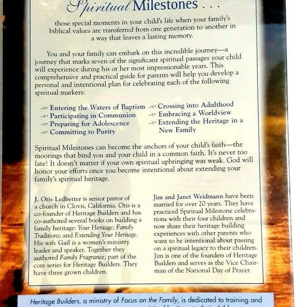 Spiritual Milestones Guide to Celebrating Children’s Faith Passages Book
